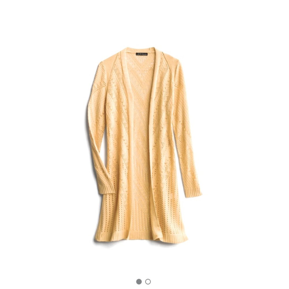 Love Ellie Cheril Pointelle Duster Cardigan.